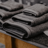 set de 6 serviettes de bain grises