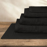 SLEEPZEN - Lot Gant de Toilette Coton Bio (Lot de 6 - Noir) Certifié GOTS - 500 g/m² Certifié Oeko-Tex - Gants de Toilette Ultra-Absorbant - Extra Doux - Fabriqué au Portugal