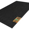 SLEEPZEN Lot de 2 Tapis de Bain 50x80cm Noir - 100% Coton Bio Certifié GOTS 800gr/m2 - Tapis Salle de Bain - Tapis Absorbant, 3 Couleurs, Lavable en Machine - Très Doux, Moelleux, Épais