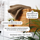 SLEEPZEN Tapis de Bain 50x80cm Beige (x1) - 100% Coton Bio Certifié GOTS 800gr/m2 - Tapis Salle de Bain - Tapis Absorbant, 3 Couleurs, Lavable en Machine - Très Doux, Moelleux, Épais
