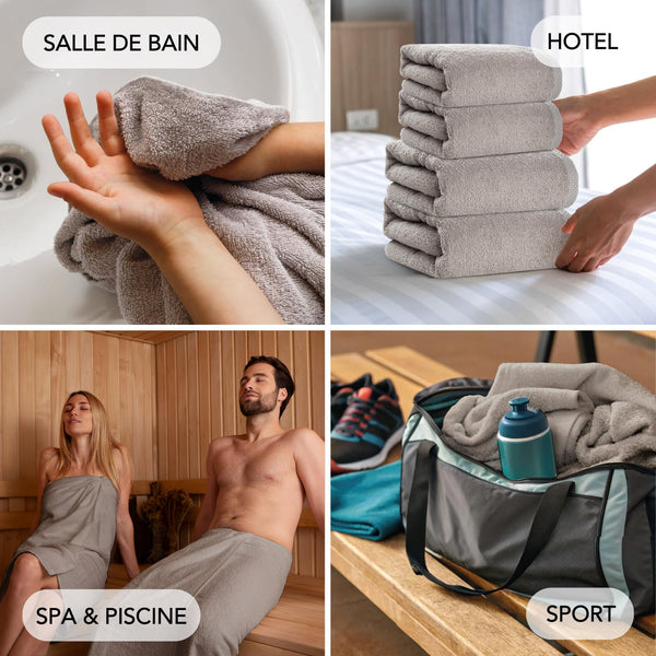 SLEEPZEN Tapis de Bain 50x80cm Beige (x1) - 100% Coton Bio Certifié GOTS 800gr/m2 - Tapis Salle de Bain - Tapis Absorbant, 3 Couleurs, Lavable en Machine - Très Doux, Moelleux, Épais