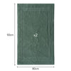 SLEEPZEN Lot de 2 Tapis de Bain 50x80cm Green Bay - 100% Coton Bio Certifié GOTS 800gr/m2 - Tapis Salle de Bain - Tapis Absorbant, 3 Couleurs, Lavable en Machine - Très Doux, Moelleux, Épais
