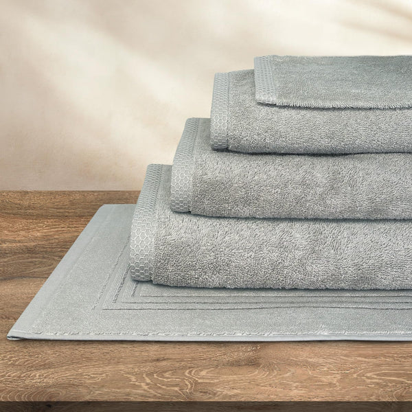 SLEEPZEN Tapis de Bain 50x80cm 100% Coton Bio GOTS 800gr/m2 Gris Perle