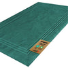 SLEEPZEN Lot de 2 Tapis de Bain 50x80cm Teal - 100% Coton Bio Certifié GOTS 800gr/m2 - Tapis Salle de Bain - Tapis Absorbant, 3 Couleurs, Lavable en Machine - Très Doux, Moelleux, Épais