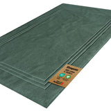 SLEEPZEN Lot de 2 Tapis de Bain 50x80cm Green Bay - 100% Coton Bio Certifié GOTS 800gr/m2 - Tapis Salle de Bain - Tapis Absorbant, 3 Couleurs, Lavable en Machine - Très Doux, Moelleux, Épais