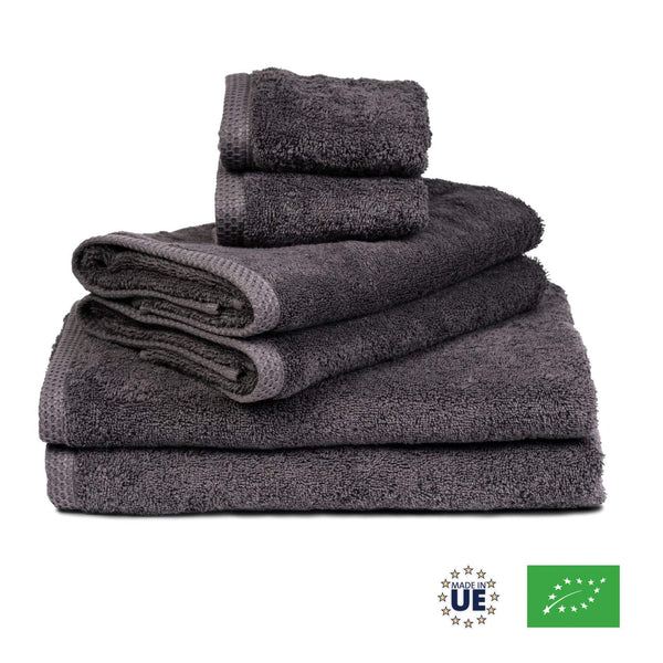 Lot de serviette de bain - Coton Bio 500gr/m2
